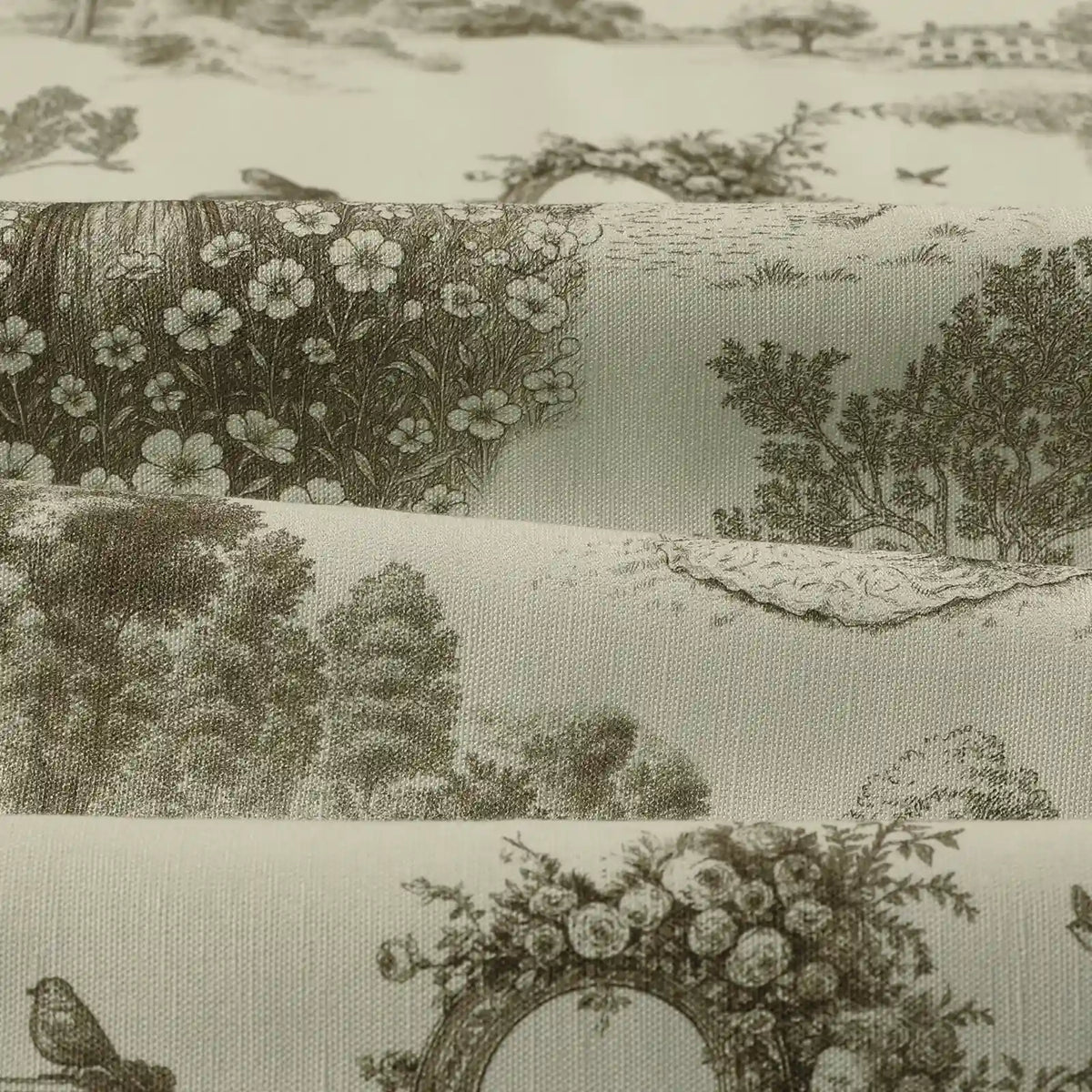 MS. MAVERICK MUSE x TWOPAGES Printed Linen Cotton Roman Blind Cordless