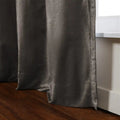 Veda Lustrous Cotton Velvet Pleated Curtains