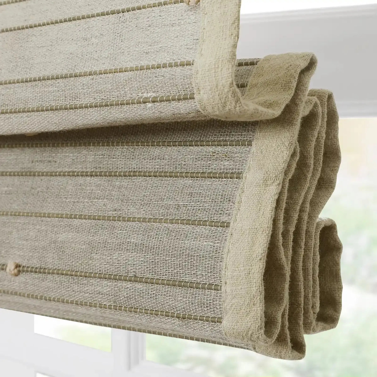 Rae Natural Ramie Bamboo Woven Blinds - Series P
