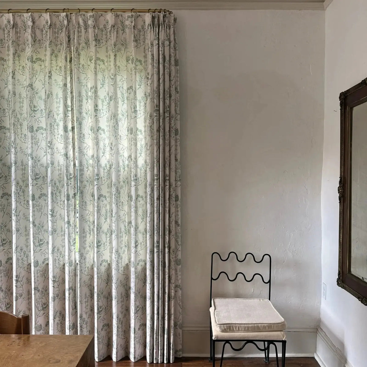Holly Botanical Boho Pleated Curtains