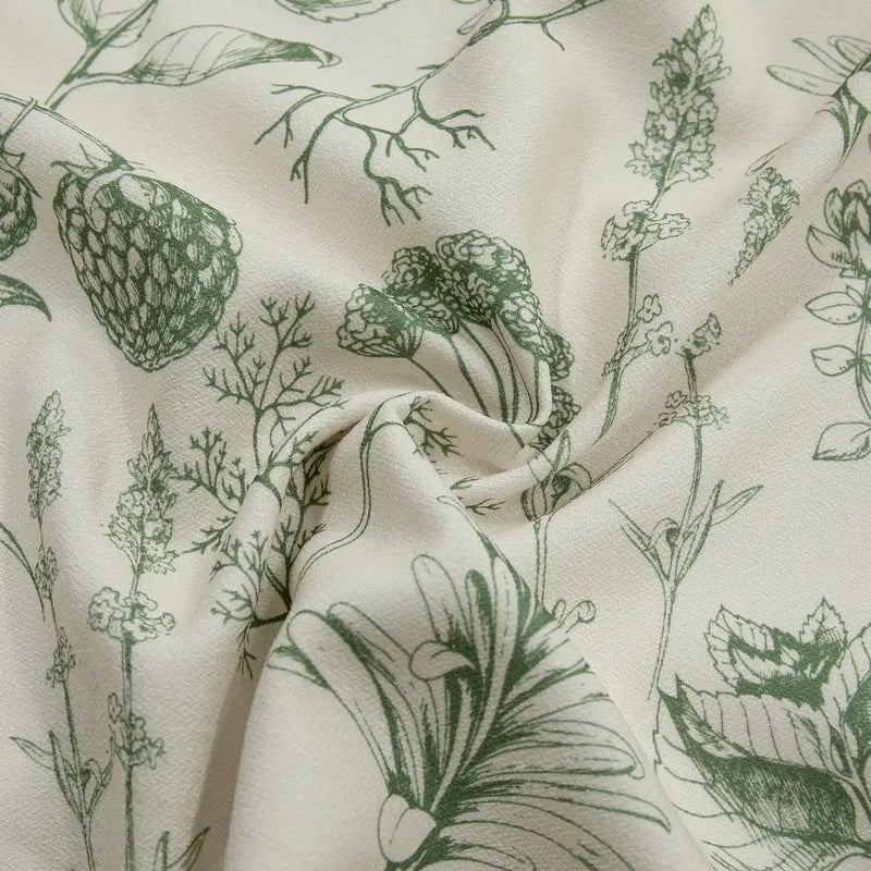Holly Botanical Boho Pleated Curtains