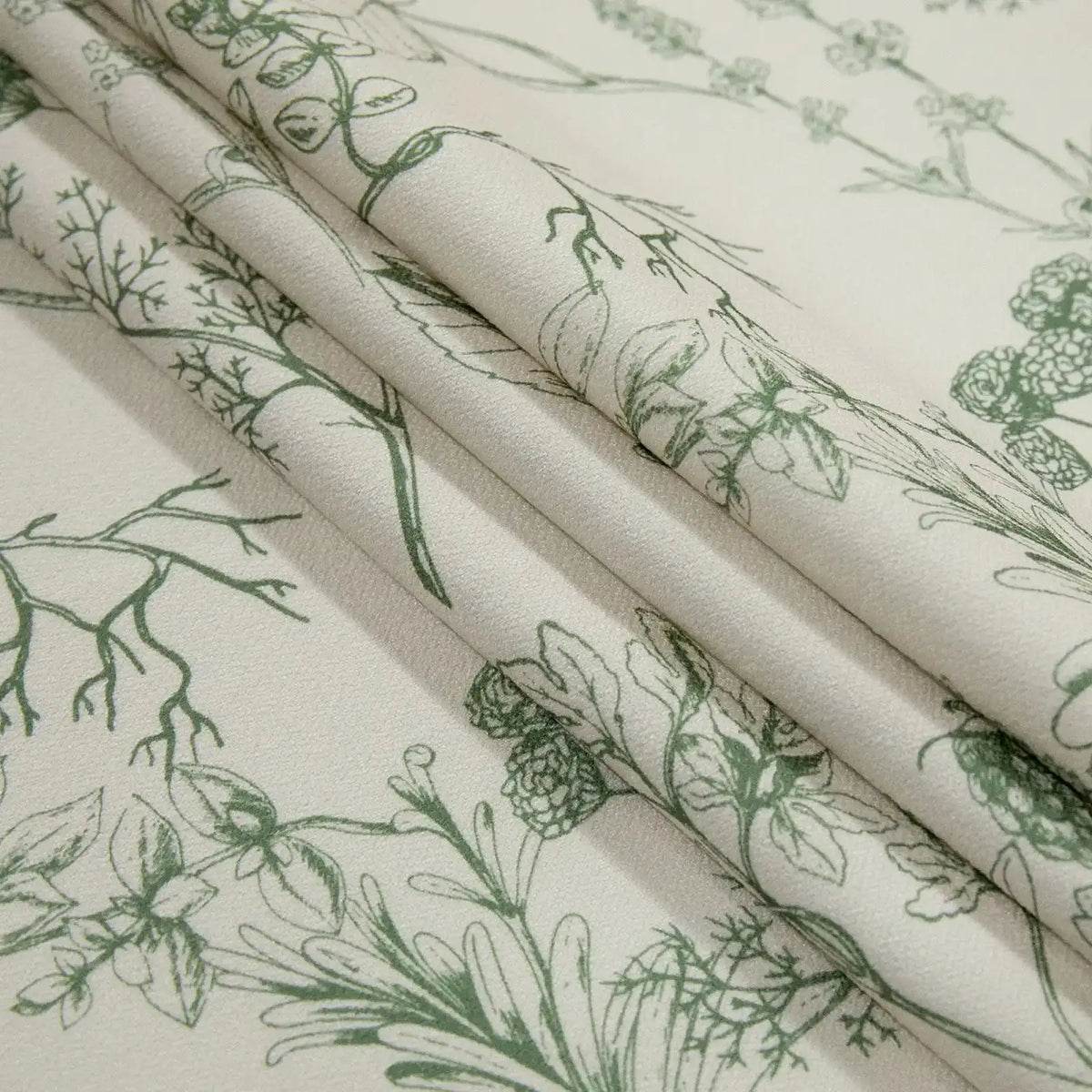 Holly Botanical Boho Pleated Curtains