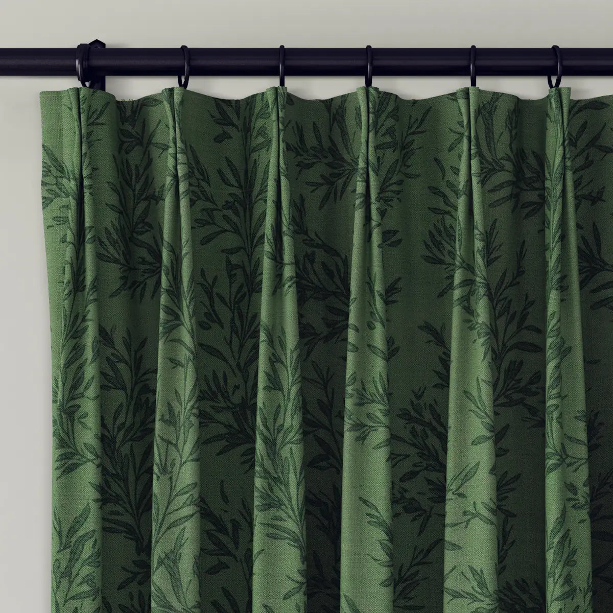 Sara Le x TWOPAGES Vintage Printed Linen Pleated Curtains