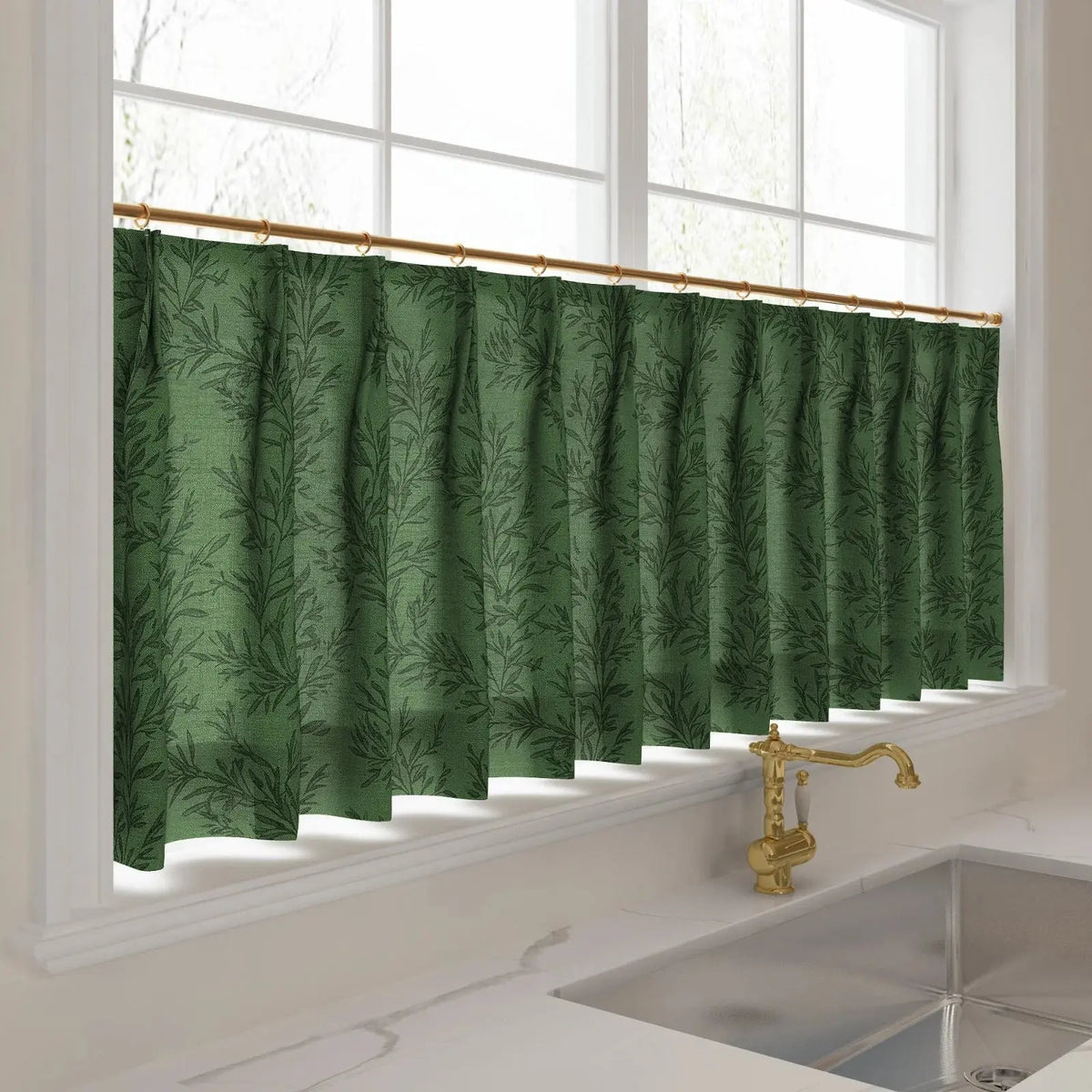 Sara Le x TWOPAGES Vintage Printed Linen Café Curtains