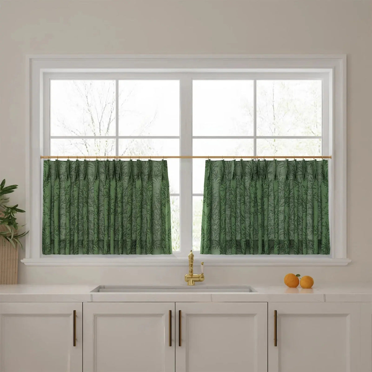 Sara Le x TWOPAGES Vintage Printed Linen Café Curtains