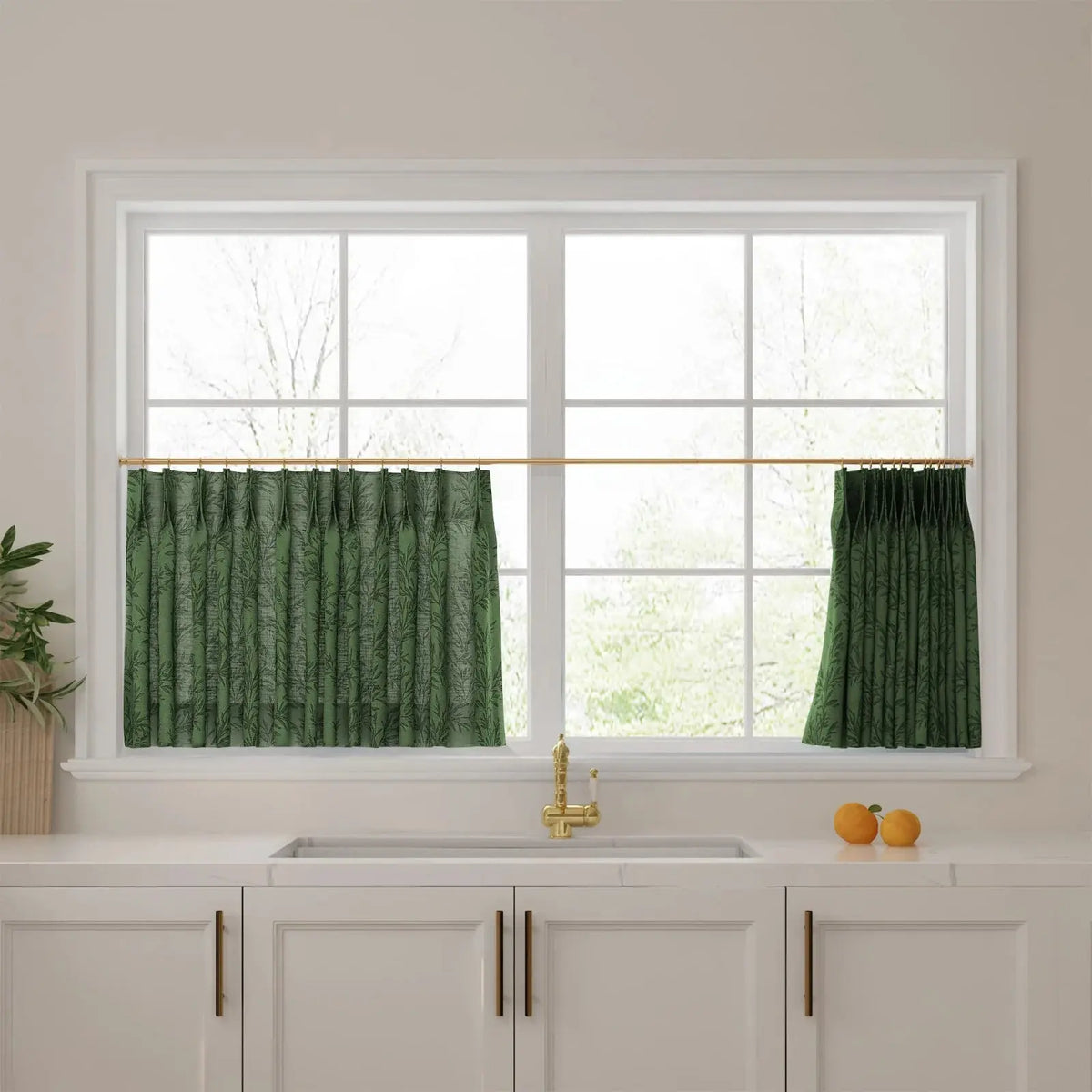 Sara Le x TWOPAGES Vintage Printed Linen Café Curtains
