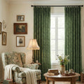 Sara Le x TWOPAGES Vintage Printed Linen Pleated Curtains