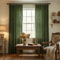 Sara Le x TWOPAGES Vintage Printed Linen Pleated Curtains