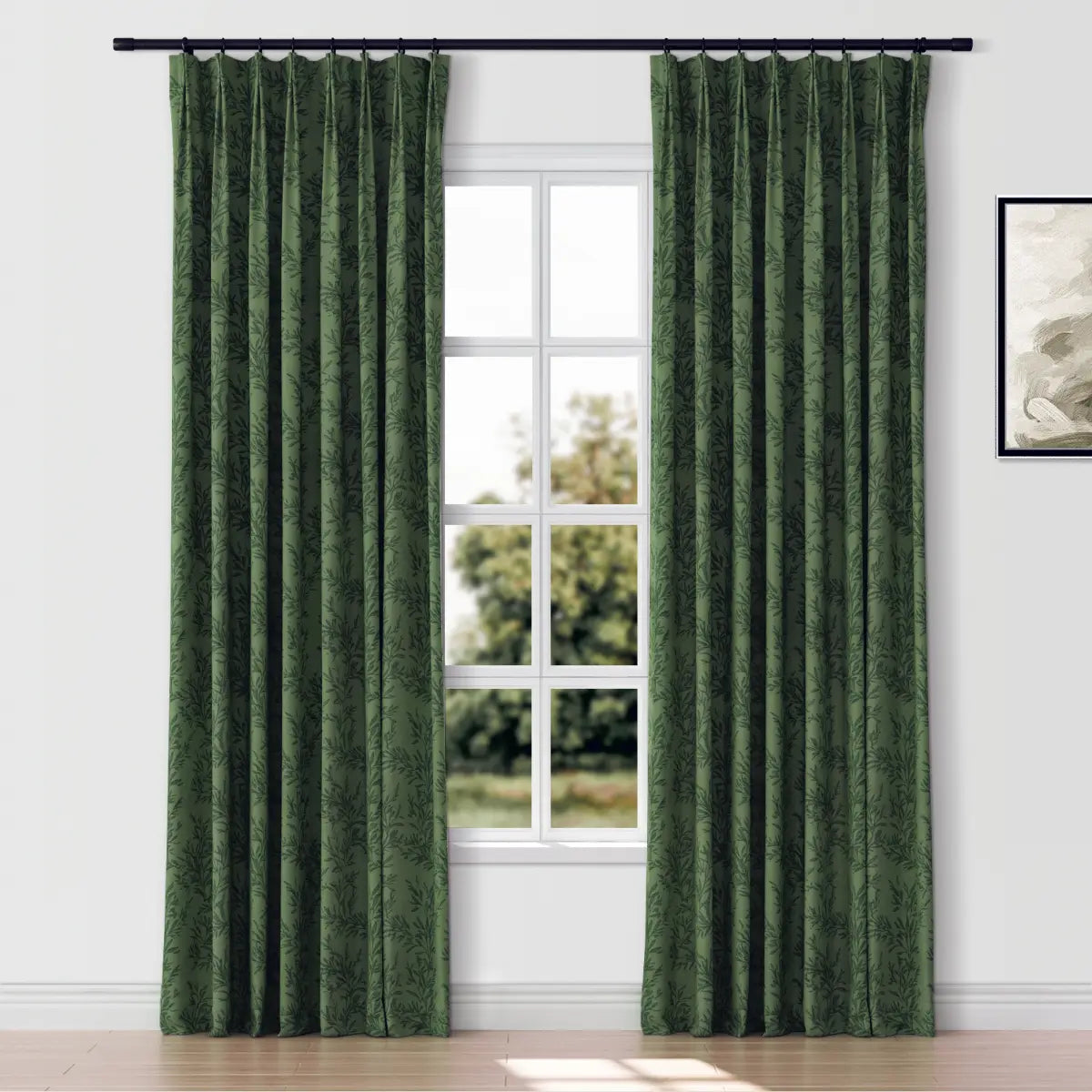 Sara Le x TWOPAGES Vintage Printed Linen Pleated Curtains