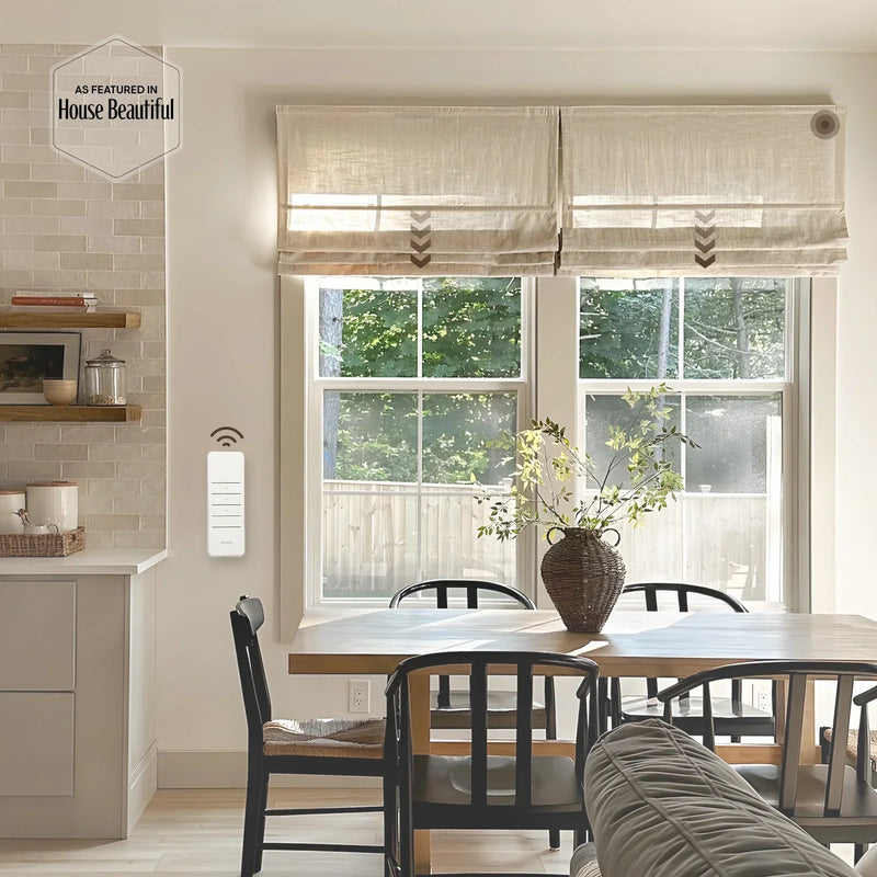 Smart Motorised Plain Roman Blind Cordless