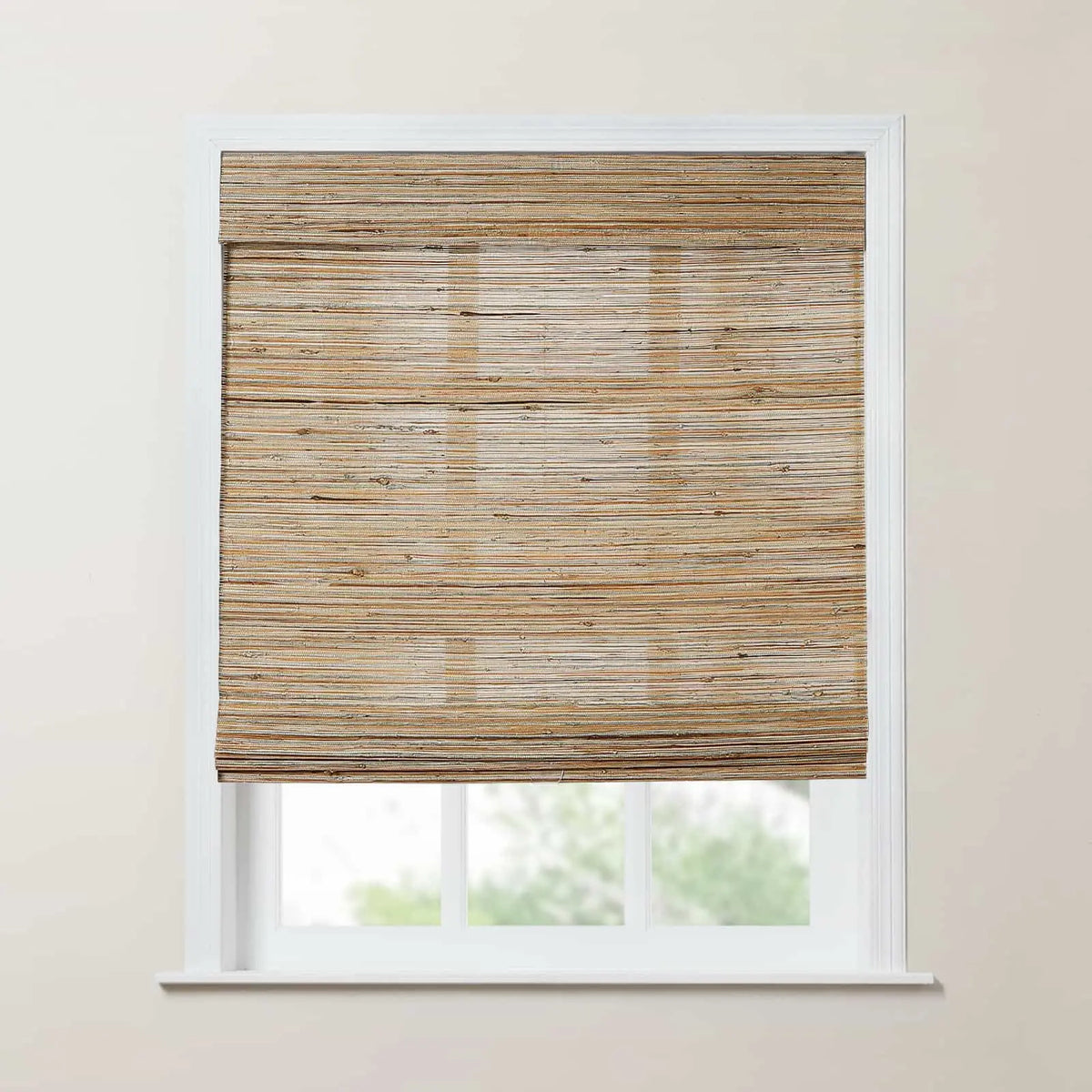 Rae Natural Ramie Jute Woven Wood Blinds - Series M