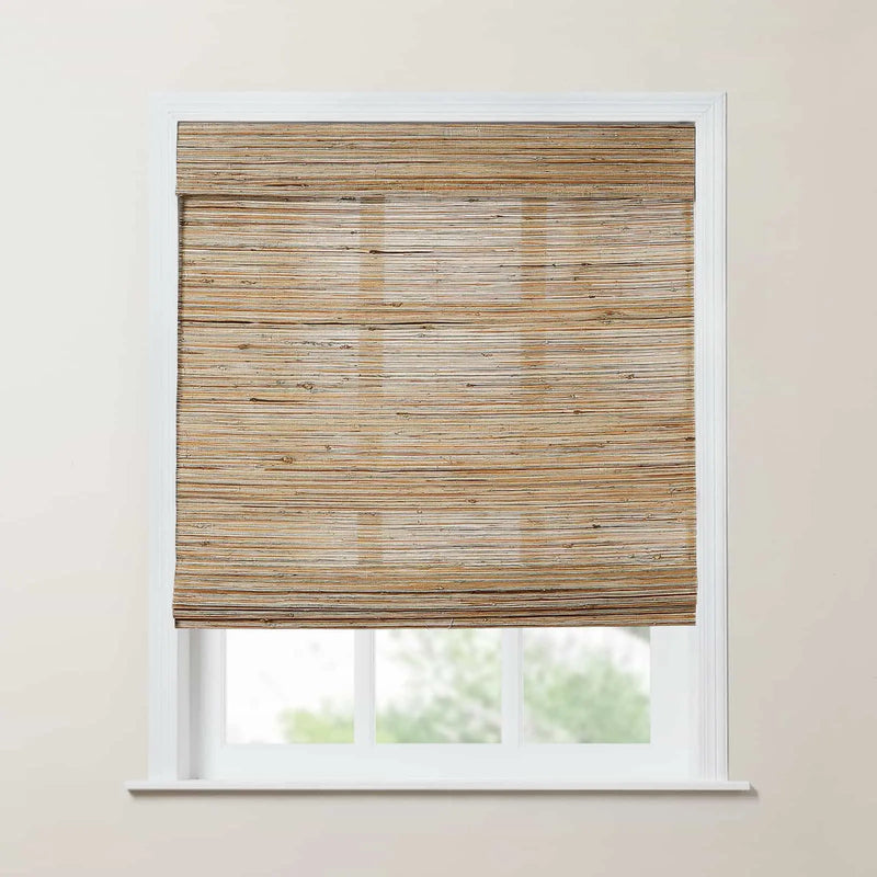 Rae Natural Ramie Jute Woven Wood Blinds - Series M
