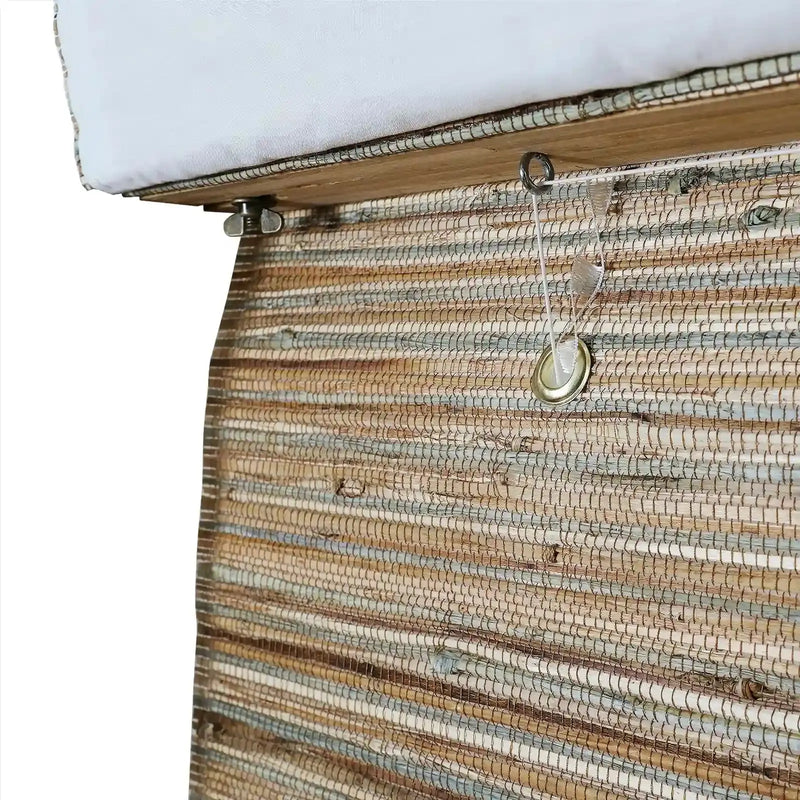 Rae Natural Ramie Jute Woven Wood Blinds - Series M