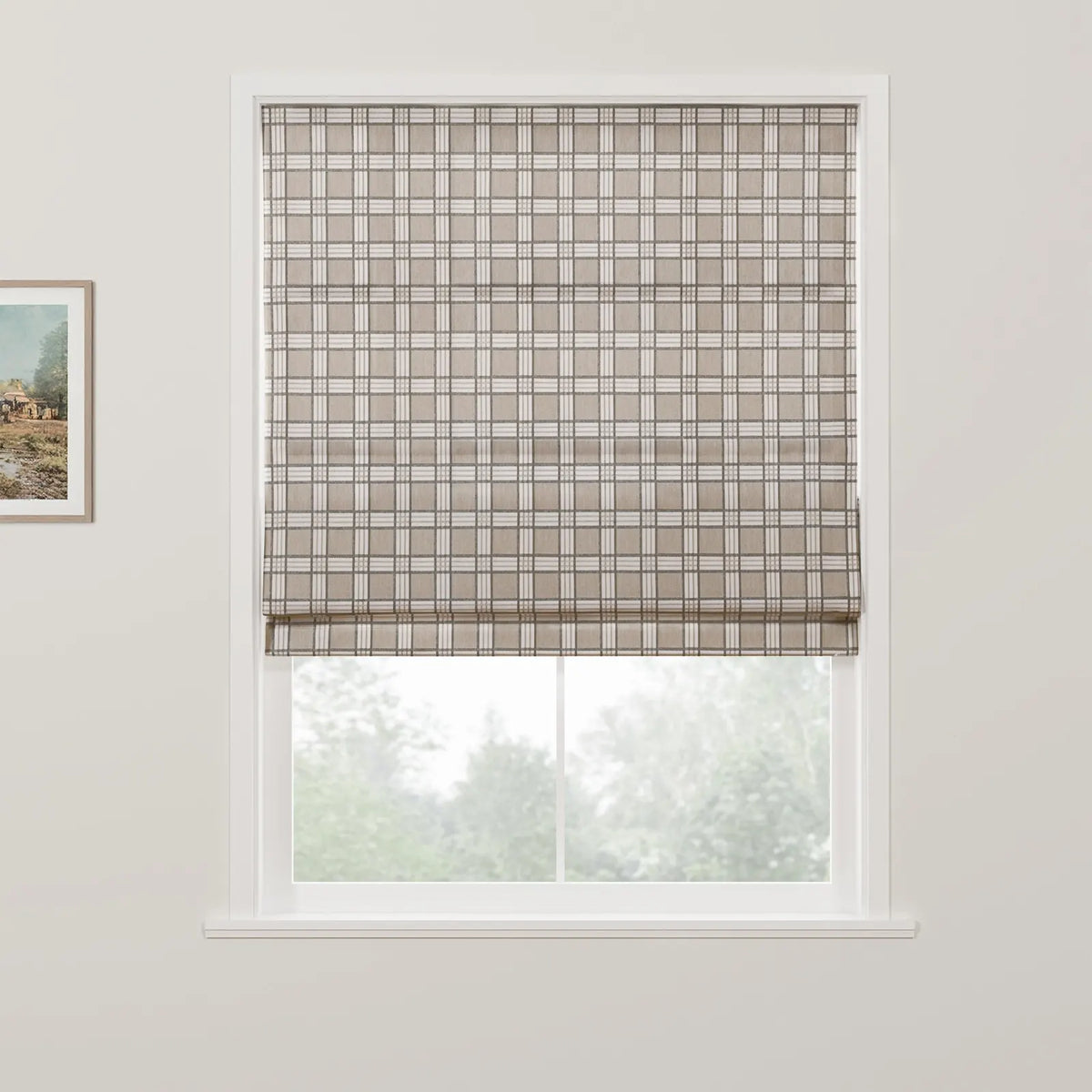 Britt Bengoechea x TWOPAGES Floral Print Linen Cotton Roman Blind Cordless
