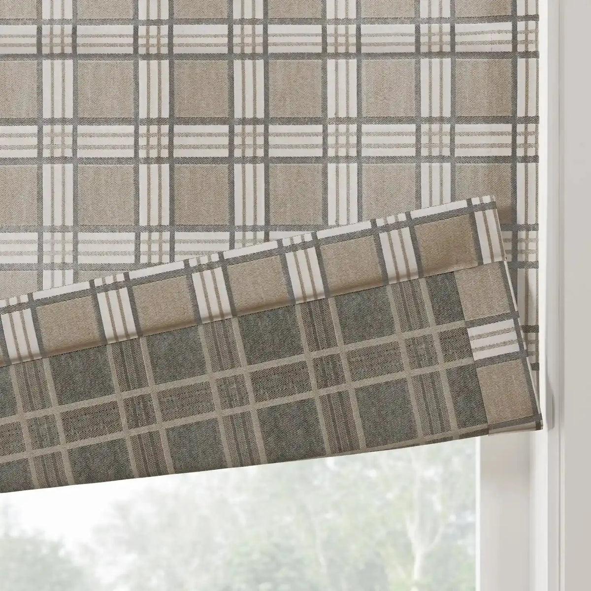 Britt Bengoechea x TWOPAGES Floral Print Linen Cotton Roman Blind Cordless