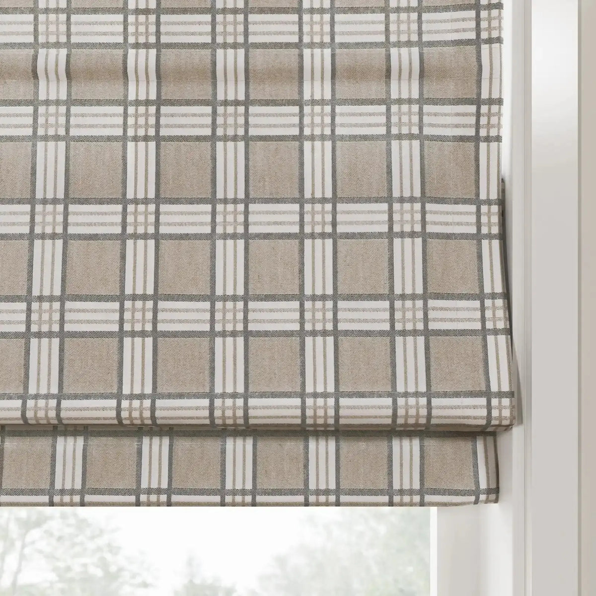 Britt Bengoechea x TWOPAGES Floral Print Linen Cotton Roman Blind Cordless