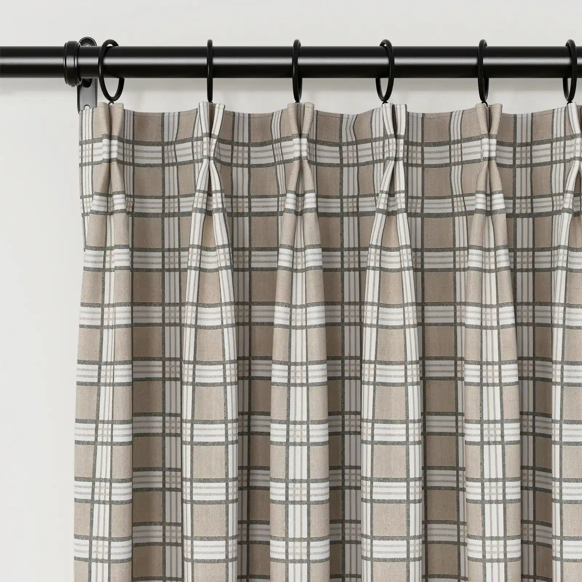 Britt Bengoechea x TWOPAGES Cottage Floral Printed Linen Cotton Pleated Curtains