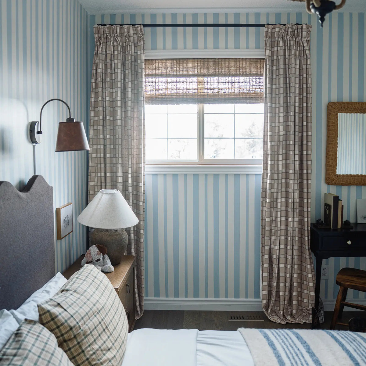 Britt Bengoechea x TWOPAGES Cottage Floral Printed Linen Cotton Pleated Curtains