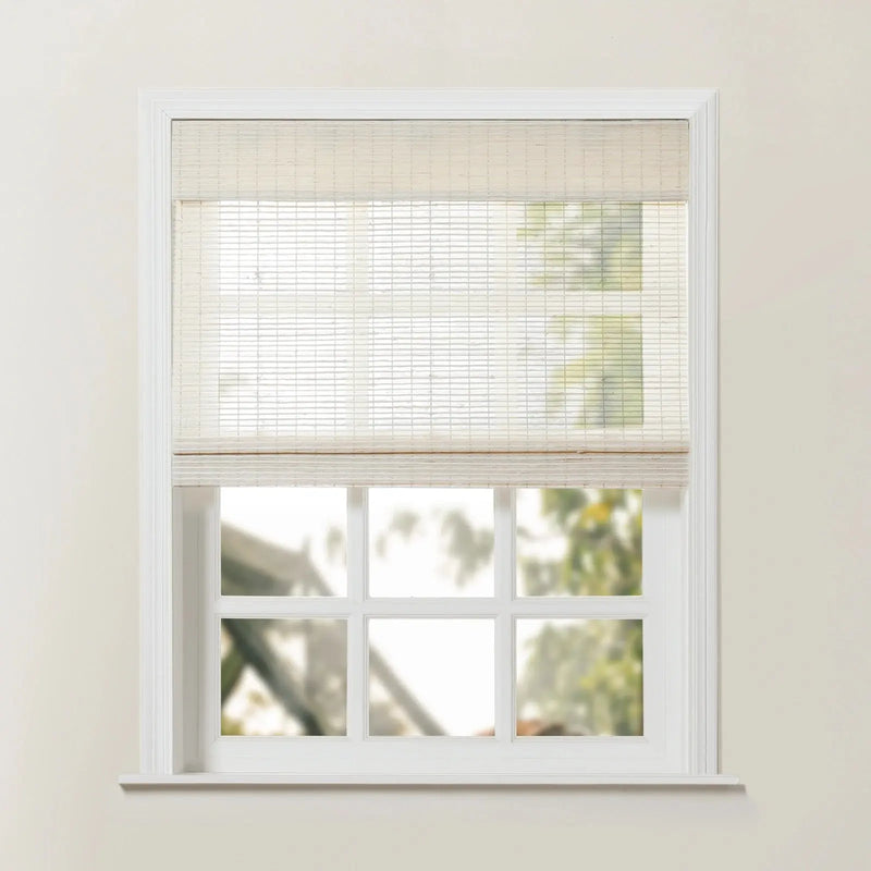Rae Natural Ramie Jute Woven Wood Blinds - Series D