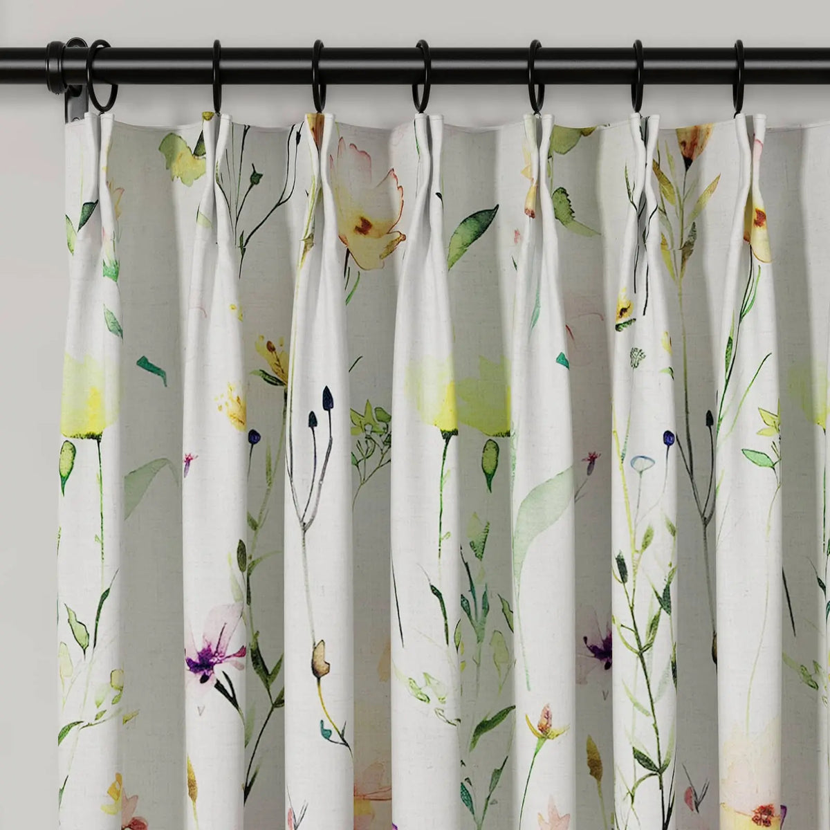 Holly Botanical Boho Pleated Curtains