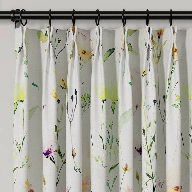 Holly Botanical Boho Pleated Curtains