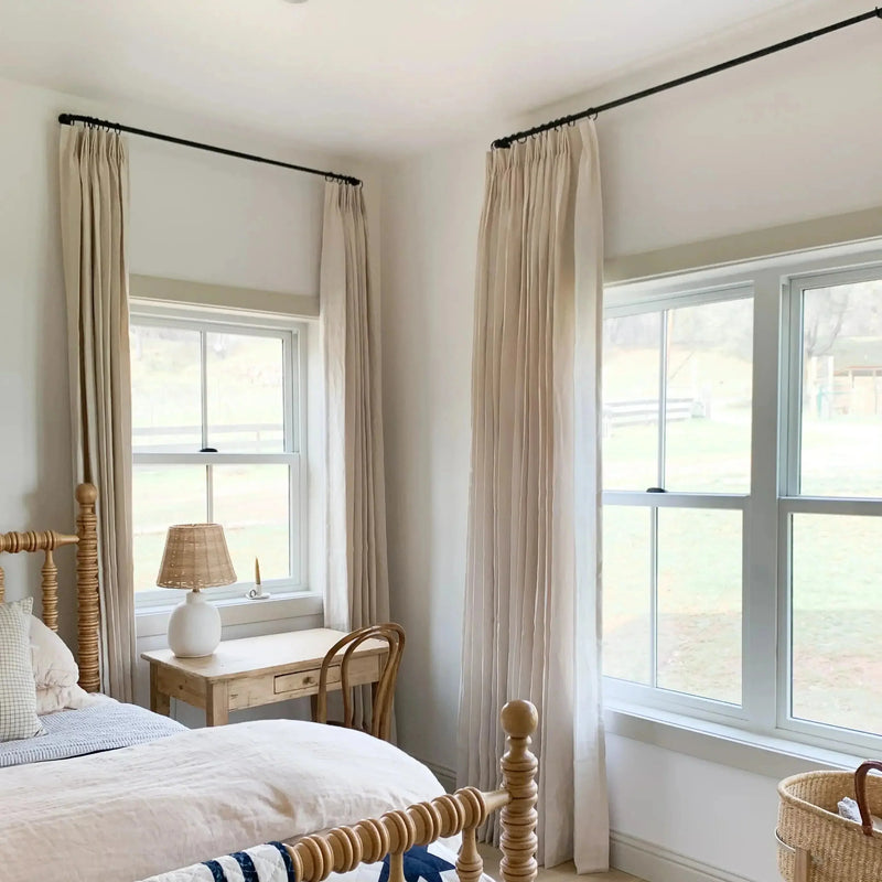 Patti Premium Belgian Linen Pleated Curtains