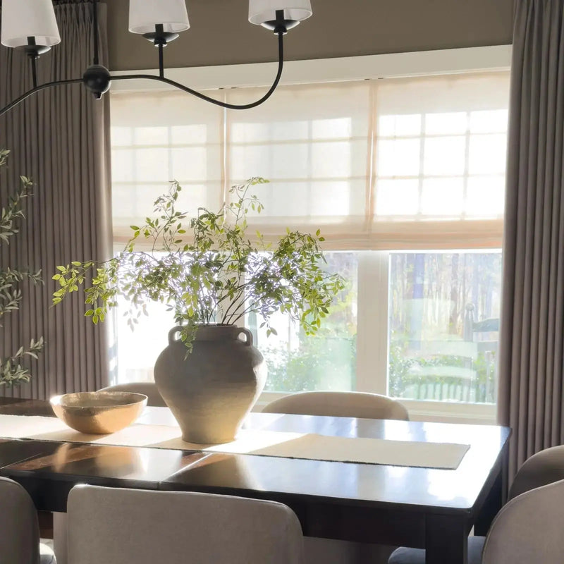 Patti Belgian Linen Roman Blind Cordless