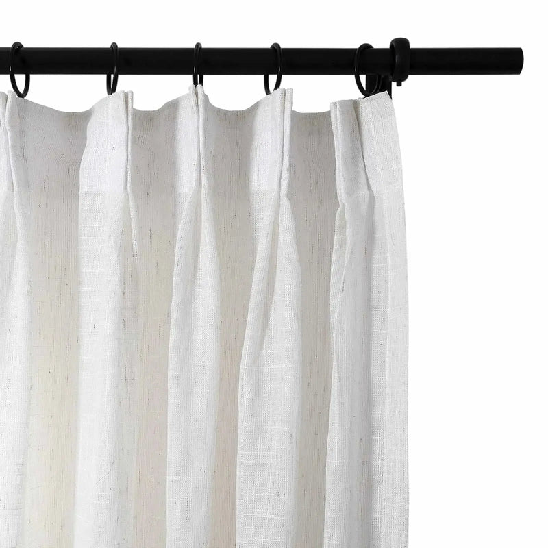 Flynn Airy Lightweight Pleated Sheer Curtain