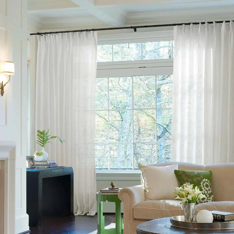 Flynn Airy Lightweight Pleated Sheer Curtain