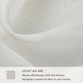 Flynn Airy Lightweight Pleated Sheer Curtain