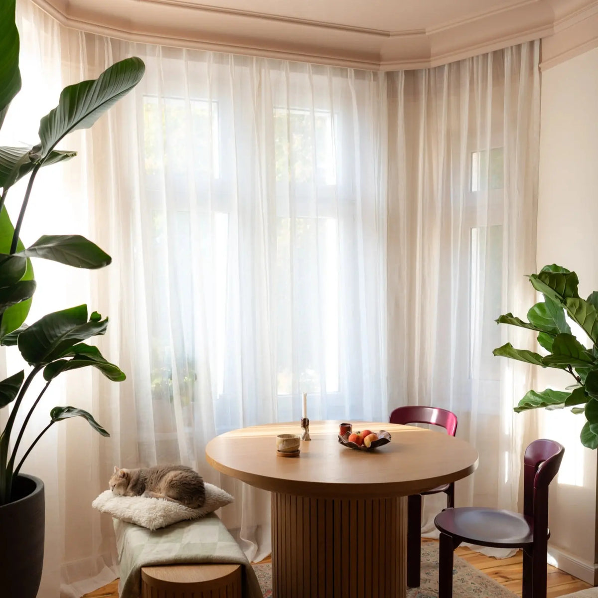 Flynn Airy Lightweight Pleated Sheer Curtain
