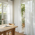 Flynn Airy Lightweight Pleated Sheer Curtain