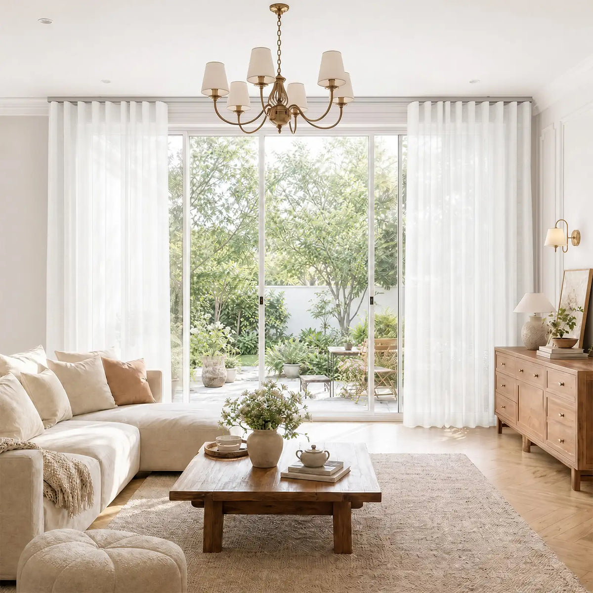 Flynn Ripple Fold Sheer Curtains—TWOPAGES
