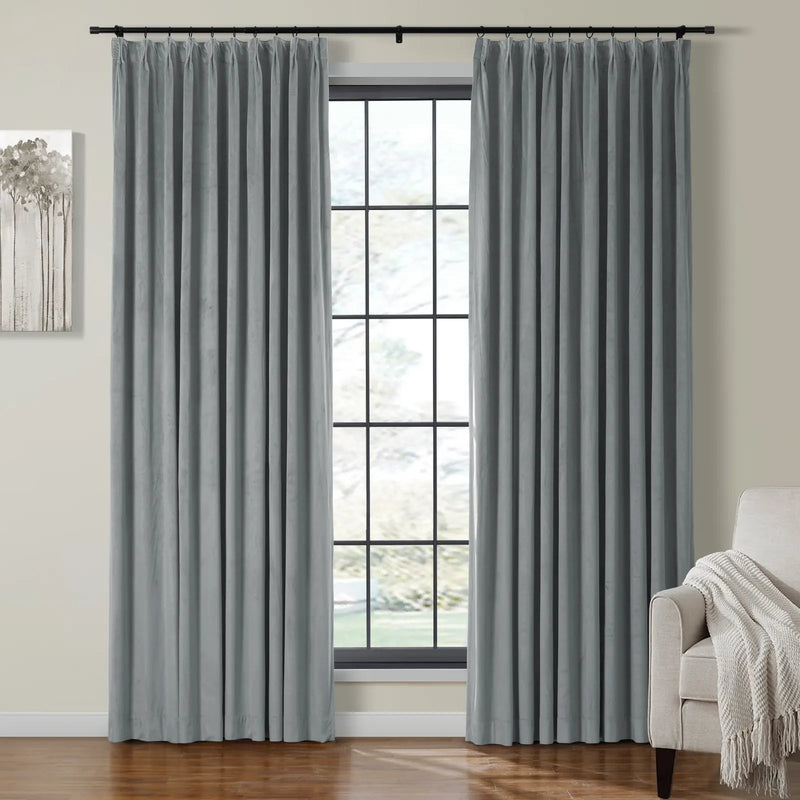 Birkin Velvet Pleated Curtains