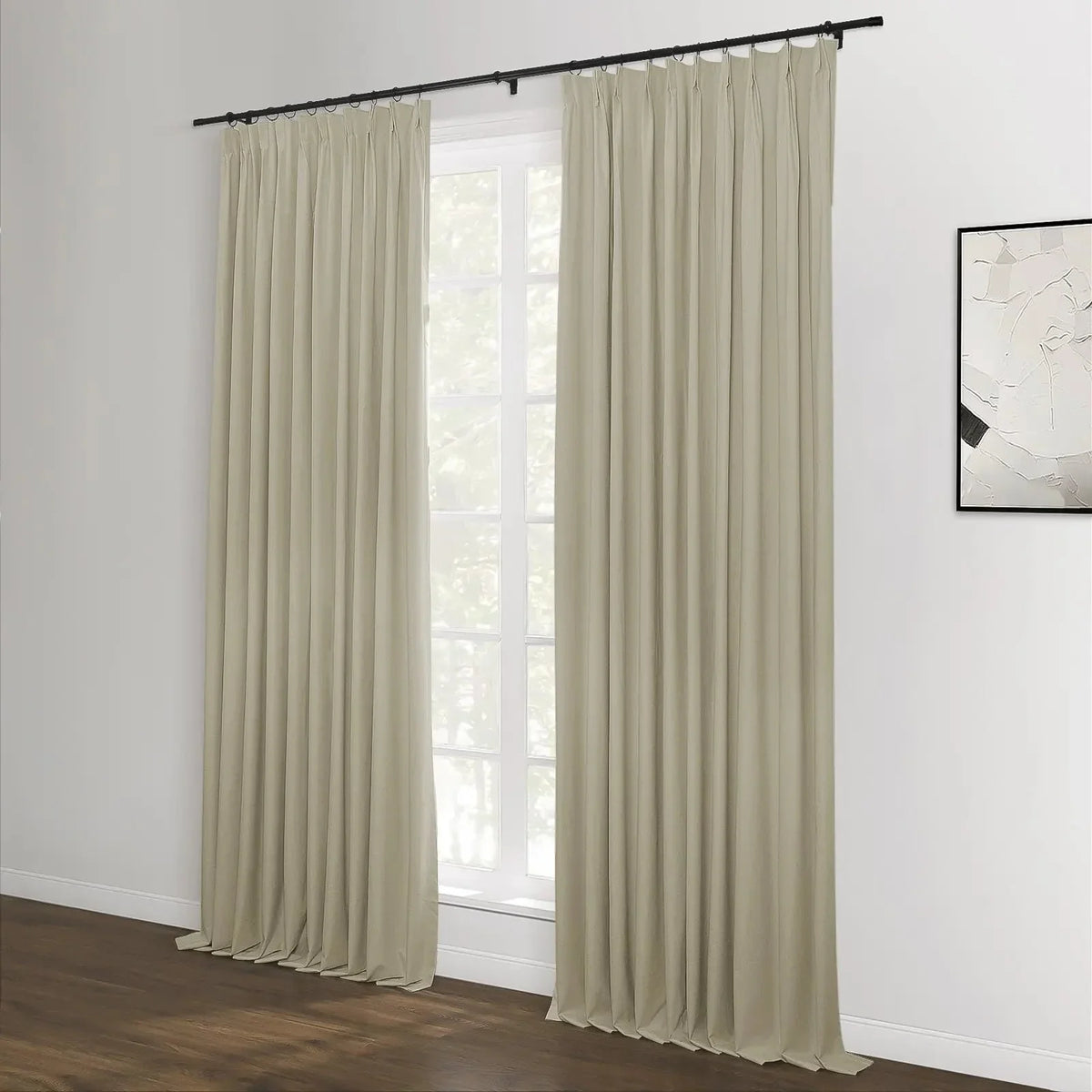 Lila Blockout Pleated Curtains