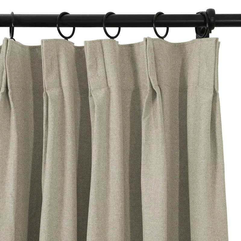 Lila Blockout Pleated Curtains