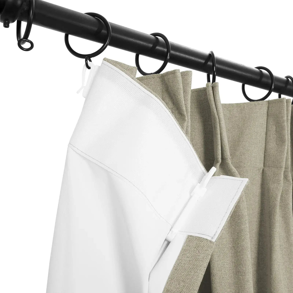 Lila Blockout Pleated Curtains