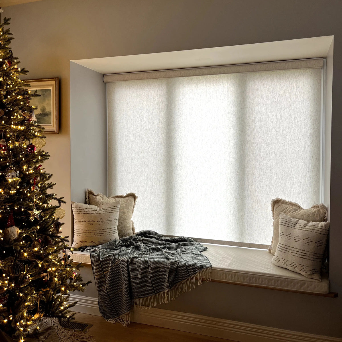 Alvin Linen Blend Cordless Roller Blinds