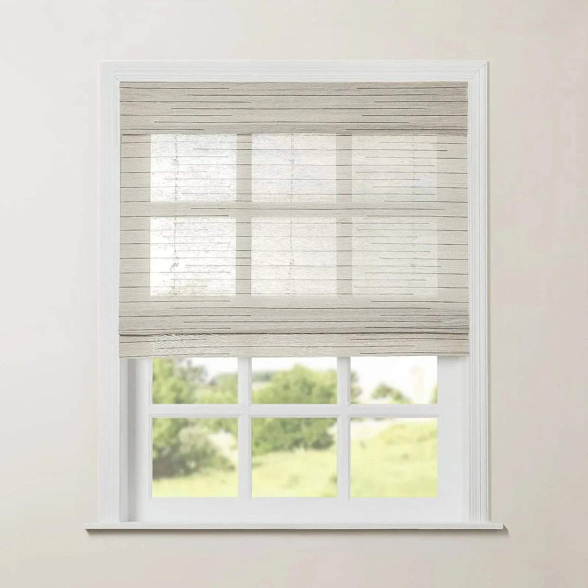 Rae Natural Ramie Jute Woven Wood Blinds - Series M