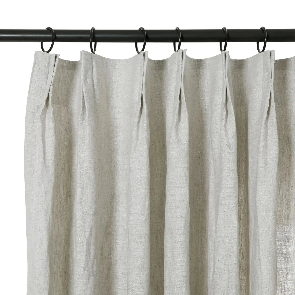 Doris Pure Linen Pleated Curtains