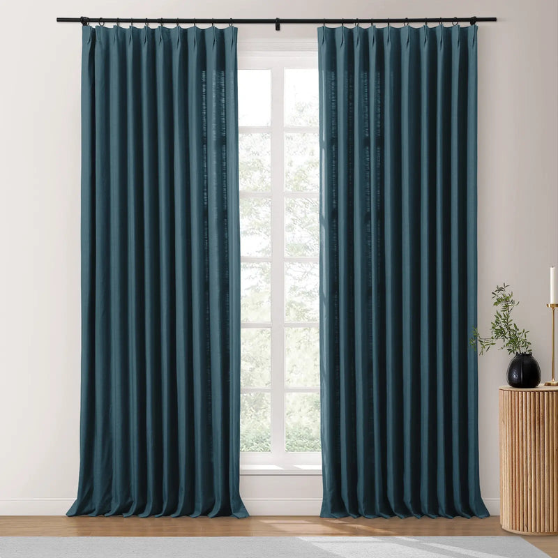 Isabella Heavyweight Cotton Pleated Curtains