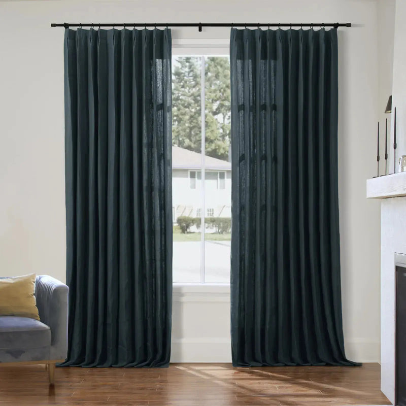 Patti Premium Belgian Linen Pleated Curtains