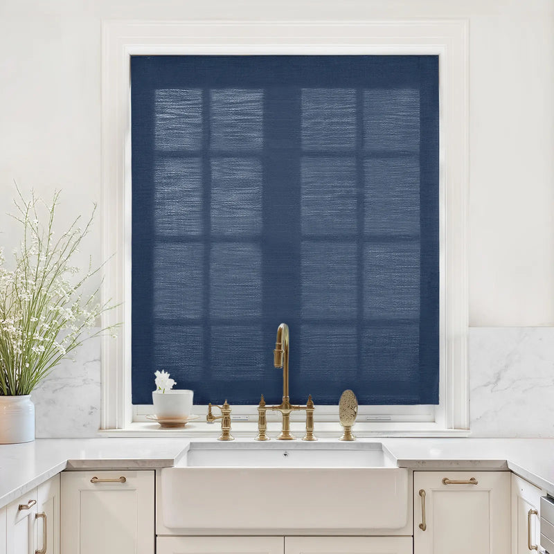 Liz Linen Relaxed Roman Blind Cord Lift