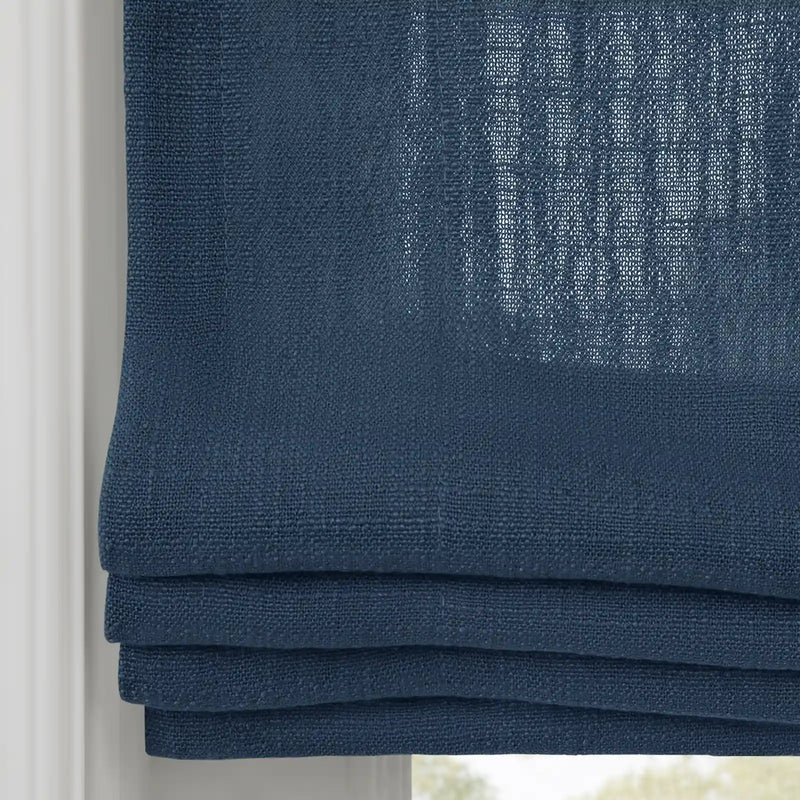 Liz Linen Flat Roman Blind Cord Lift