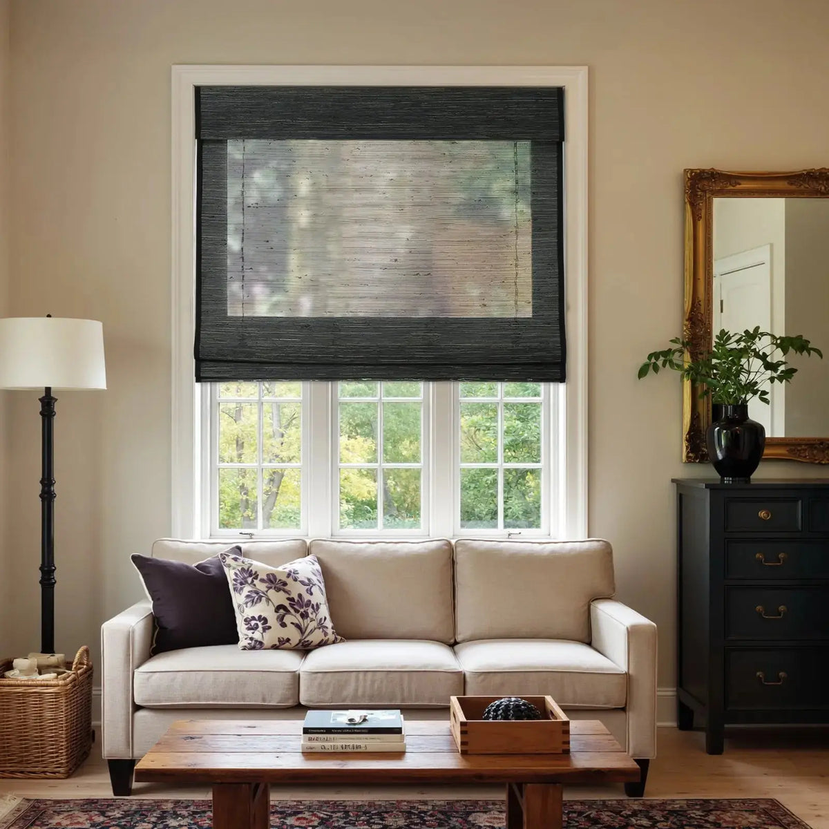 Rae Natural Ramie Bamboo Woven Blinds - Series P