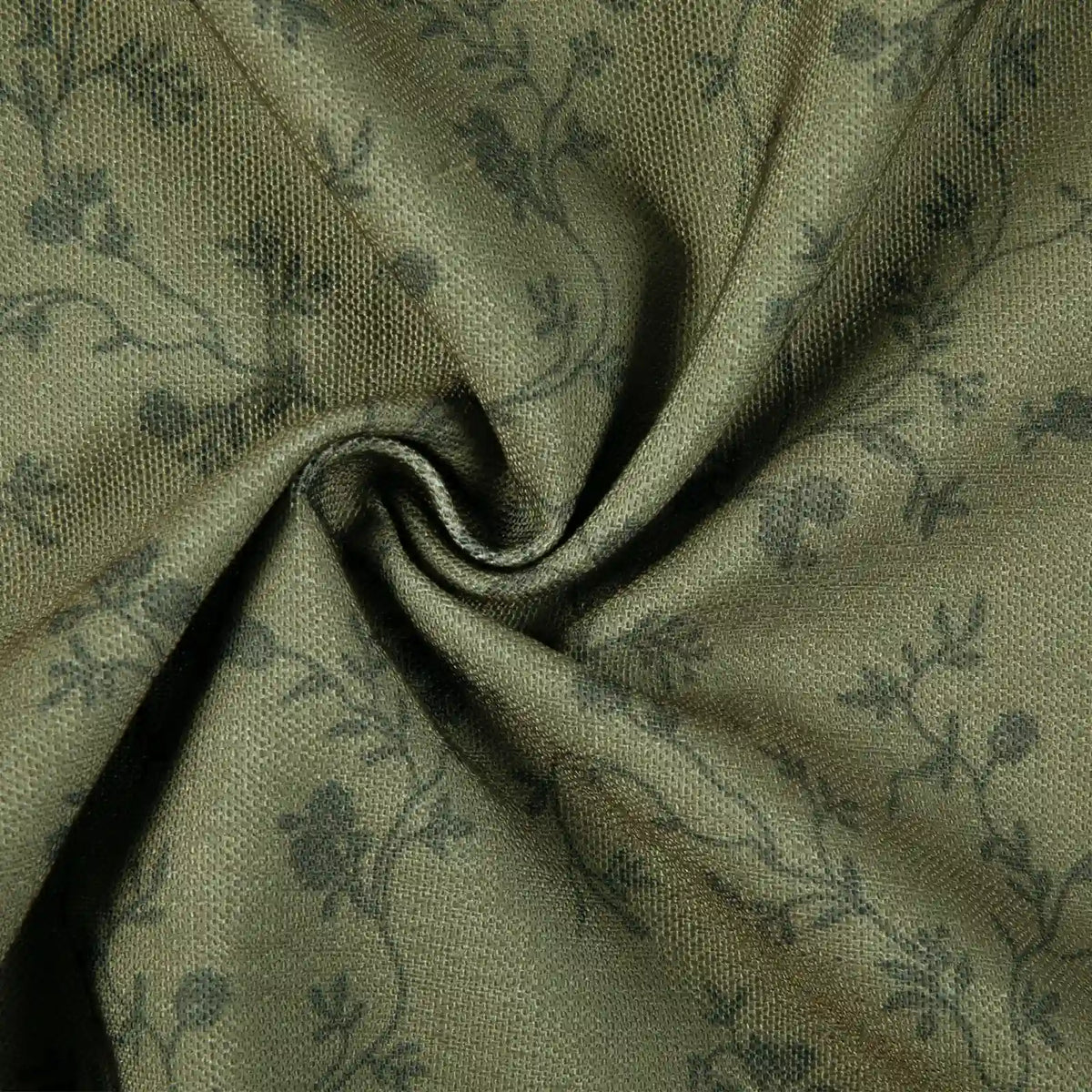 Britt Bengoechea x TWOPAGES Cottage Floral Printed Linen Cotton Pleated Curtains