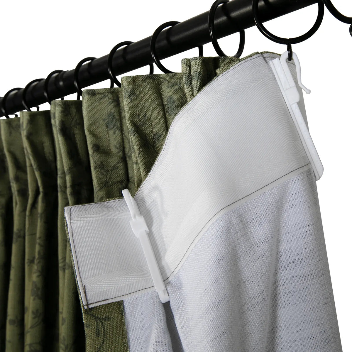 Britt Bengoechea x TWOPAGES Cottage Floral Printed Linen Cotton Pleated Curtains