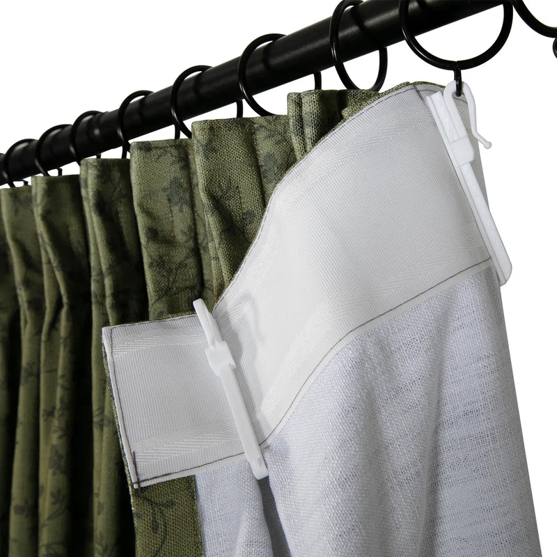 Britt Bengoechea x TWOPAGES Cottage Floral Printed Linen Cotton Pleated Curtains