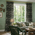 Sara Le x TWOPAGES Vintage Printed Linen Pleated Curtains