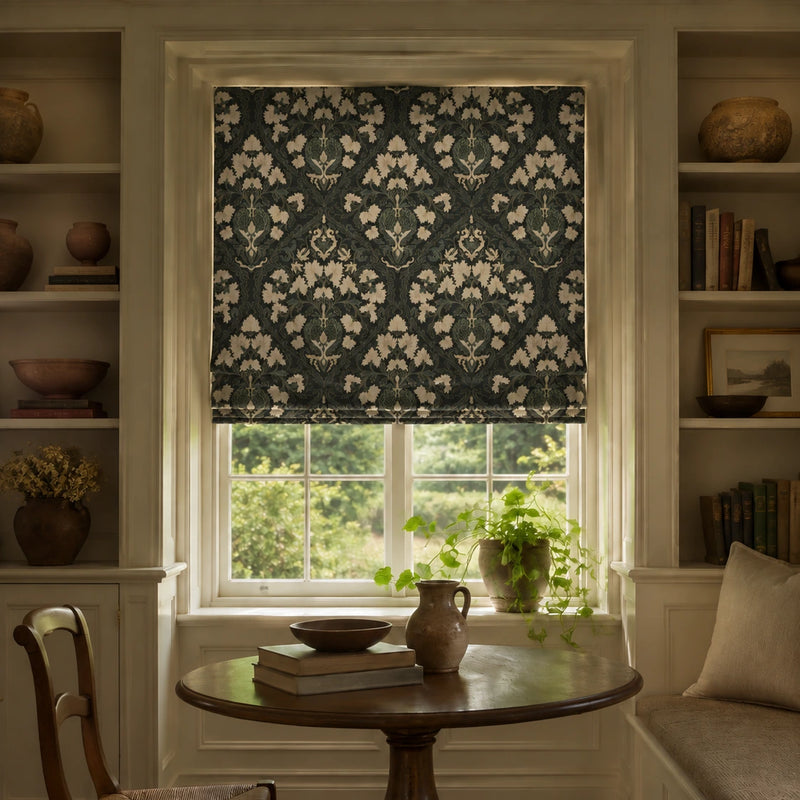 Sara Le x TWOPAGES Printed Linen Roman Blind Cordless